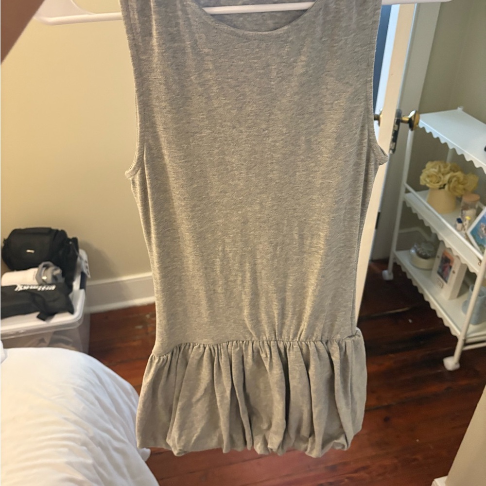 Windsor Heather Gray Sleeveless Dress NWT bubble hem